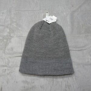 Roxy Freja Beanie Womens One Size Grey Ribbed‎ Knit Water Repellent Hat $30 NEW